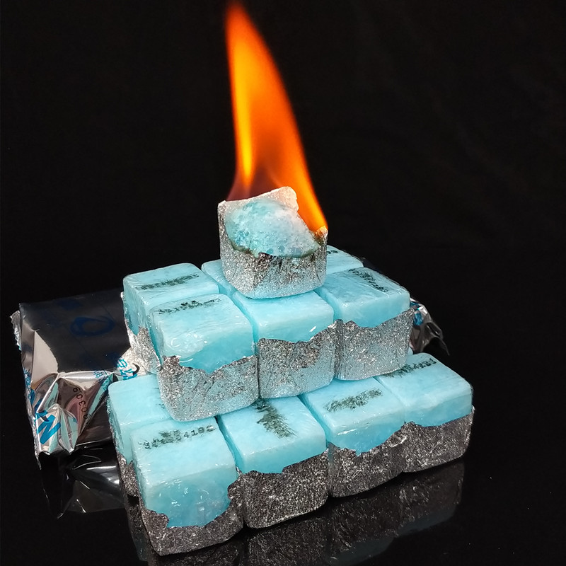 Alcohol Block Solid Wax Dry Pan Grilled Fish Alcohol Block Solid Wax Ignite Charcoal Wild Barbecue Resistant to Burning Alcohol Wax