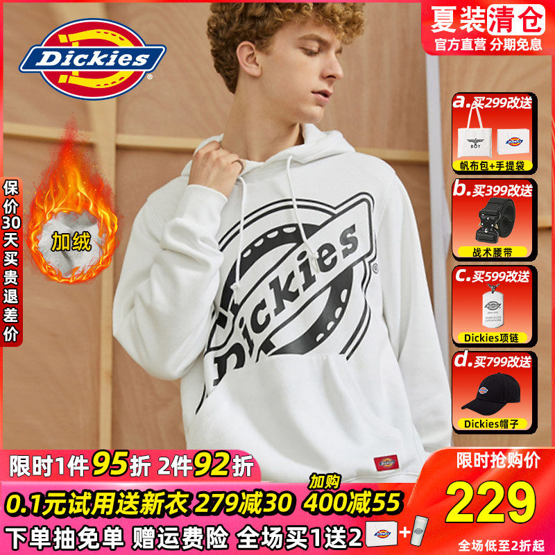 Dickies Lianhood Sports Shirt Men Gardown High Street Loose Autumn Winter New Casual Printed Cover Head Jacket Man 7030