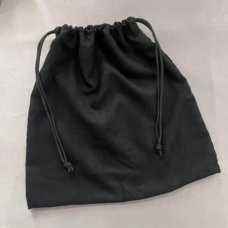 Black Suede Storage Bag, Cosmetic Bag, Drawstring Bag, Moisture-Proof and Dust-Proof Bag, Drawstring Travel Case, Underwear Bag Black Suede Storage Bag, Cosmetic Bag, Drawstring Bag, Moisture-Proof and Dust-Proof Bag, Drawstring Travel Case, Underwear Bag