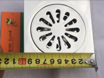 Woodpecker 304 stainless steel deodorant invisible floor drain square shower room bathroom bathroom toilet anti-anti-water