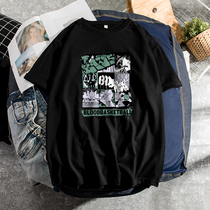 Short-sleeved T-shirt male trendy brand ins wild half-sleeved tide youth loose Sports Basketball cotton summer body shirt