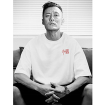 Mens T-shirt short sleeve ins Tide brand Hong Kong style loose Tide mens clothes Joker summer white cotton mens body trend