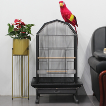 Cherry pet large luxury parrot cage Xuanfeng Peony wren Starling breeding cage Tiger skin bird cage Large villa oversized