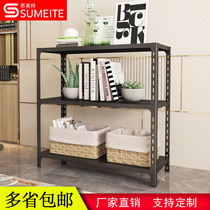 Black three-layer shelving shelf Multi-functional free combination Warehousing Home iron shelving Sub-store Supermarket Shelves
