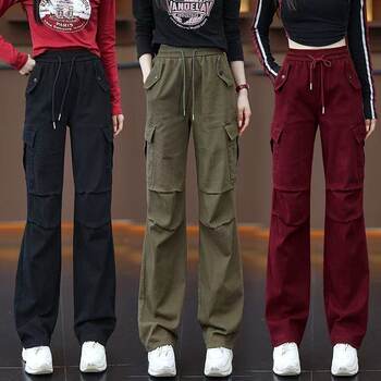 American new style casual wide leg overalls for women