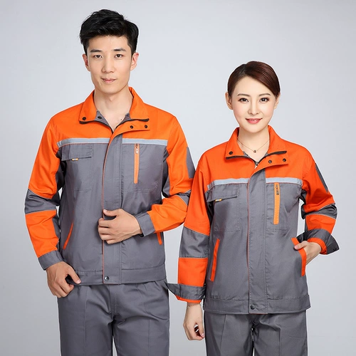 Осенний комплект для работы подходит для мужчин и женщин, дышащий износостойкий лонгслив, делается под заказ