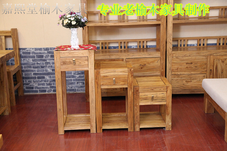 New special Chinese solid wood shelf old elm living room furniture display frame Bo ancient shelf frame