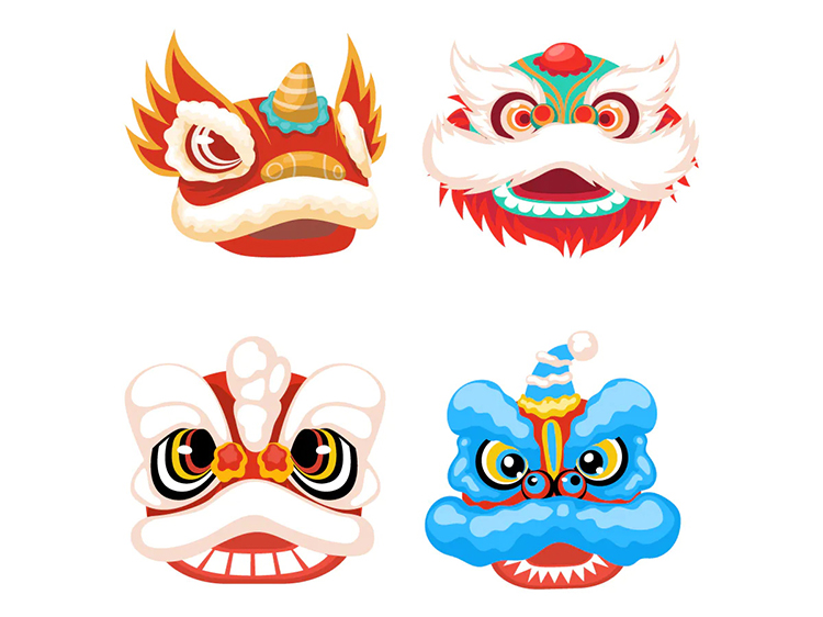 图片[3]-中国传统节日新年春节舞狮插画AI矢量源文件设计素材PNG免抠图片-cg男孩