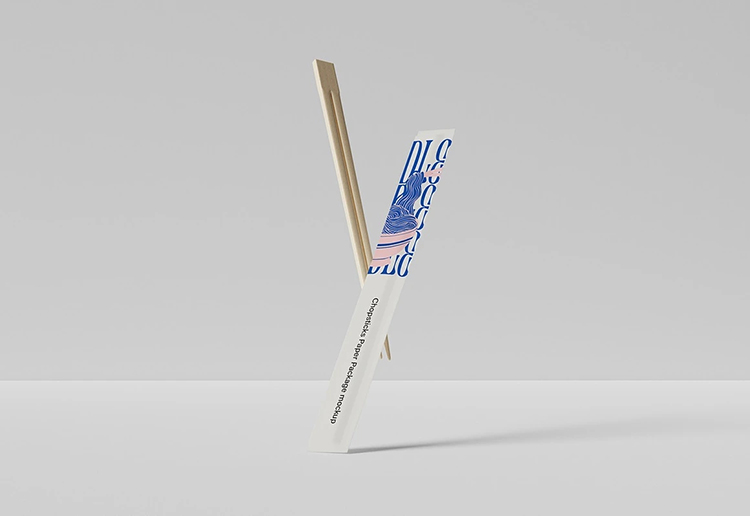 图片[4]-一次性竹筷子纸套包装设计Vi展示效果图智能贴图psd样机素材模板-cg男孩