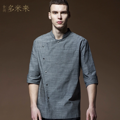 Рабочая одежда шеф-повара, рукава с семью четвертью, мужчина и женщины, дышащая кухня отеля, кейтеринг, одежда Duomei, одежда шеф-повара, работа с длинными рукавами