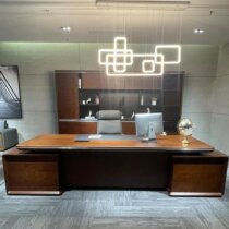 New Chinese style solid wood executive desk boss desk chairman computer desk and chair combination simple high-end furniture customization