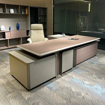 New Chinese style boss desk all solid wood desk president desk manager desk North American walnut executive desk office furniture
