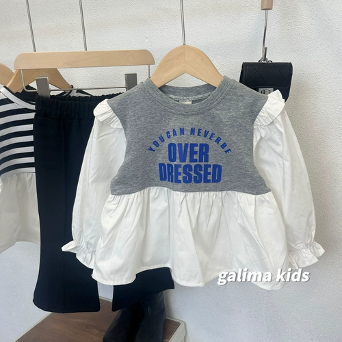 Осенняя толстовка, детский лонгслив, детская кукла, новая коллекция, в корейском стиле, в западном стиле