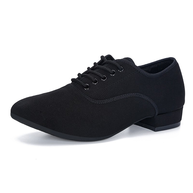Men low-heeled Latin dance shoes dance national label shoes mounted shoes on cloth breathable soft sole square dance shoes