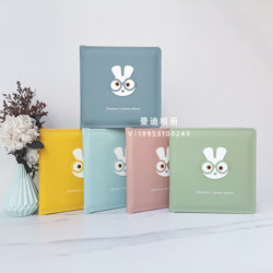 Glasses Rabbit Children's Photo Album Cover Square 8 Square 10 Baby Album Writing Genuine Leather Album Photo Book Cover Leather Case