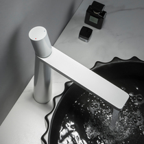 German black creative tap hot and cold toilet bathroom face pelvic floor basin full copper white extremely simple tap