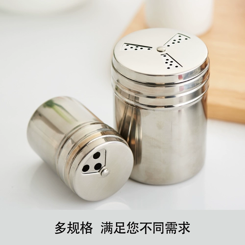 Ке де Санта -Стальная ремня Страница Пейс Пеппер Резковая резервуарная бутылка с посыпать бутылками соль солевой пудру бутылка