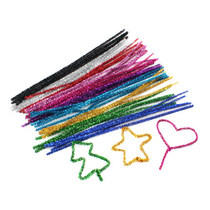 Flash hairy root strips gold shallots wool wool root suede twisted bar Kindergarten children DIY handmade material production