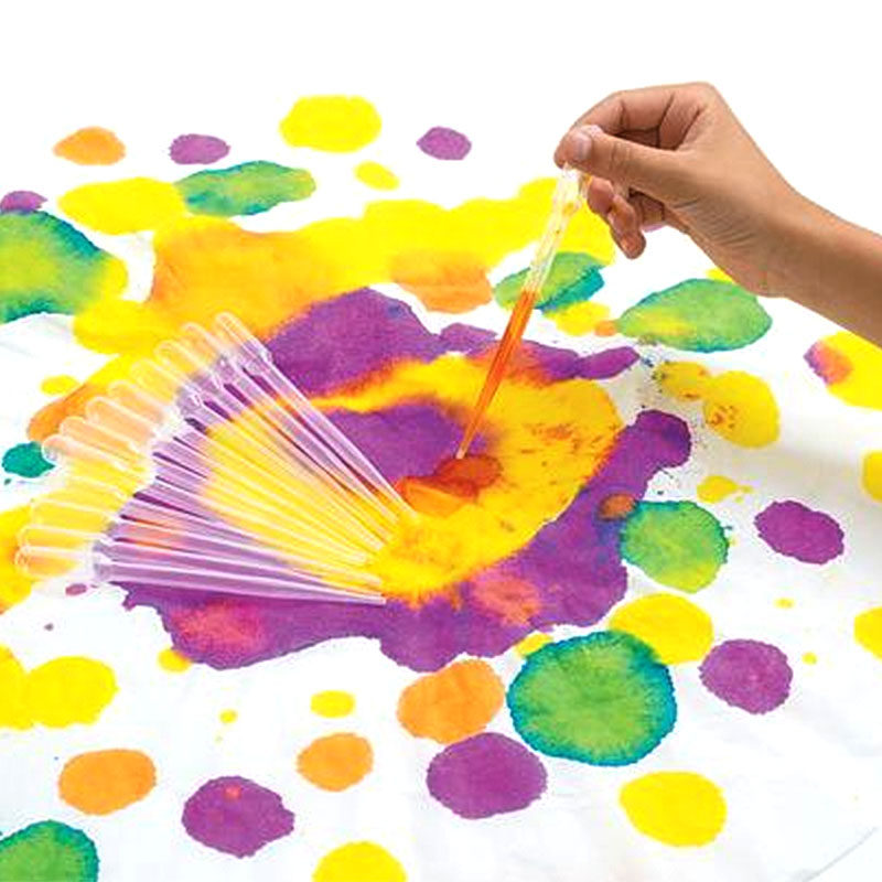 10 disposable 3ml plastic scale transparent dropper children's handmade diy painting graffiti Pasteur ink-absorbing straw