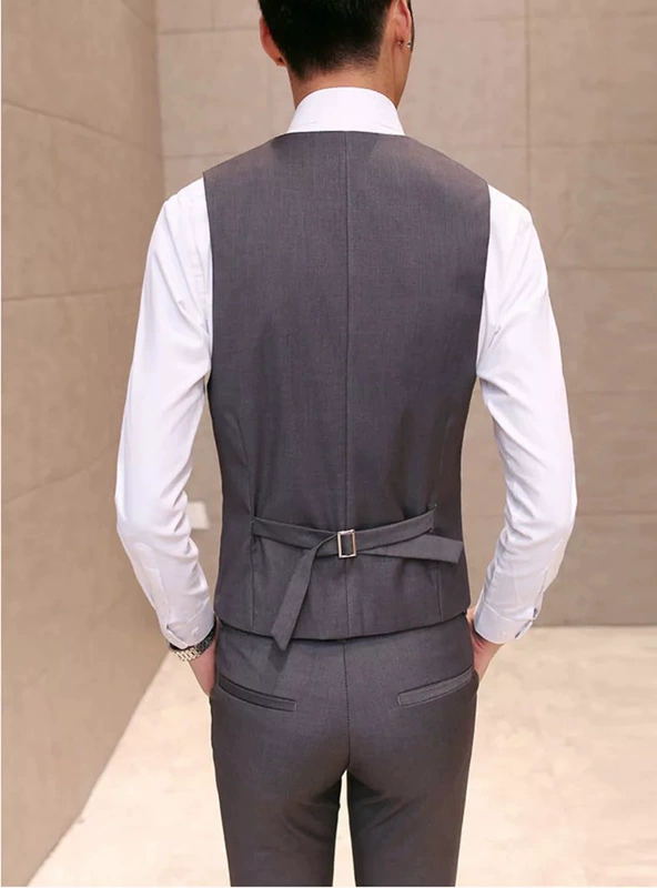 Sabawei mùa xuân và mùa thu phiên bản Hàn Quốc của bộ vest vest vest nam vest ba mảnh phù hợp với công việc đến công sở - Dệt kim Vest
