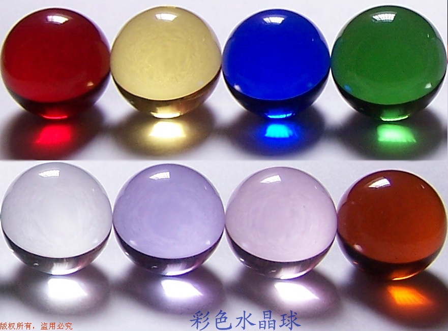 Diameter 30mm crystal ball combination Crystal glass beads Thin face massage ball craft decorative ball glass ball bullet beads