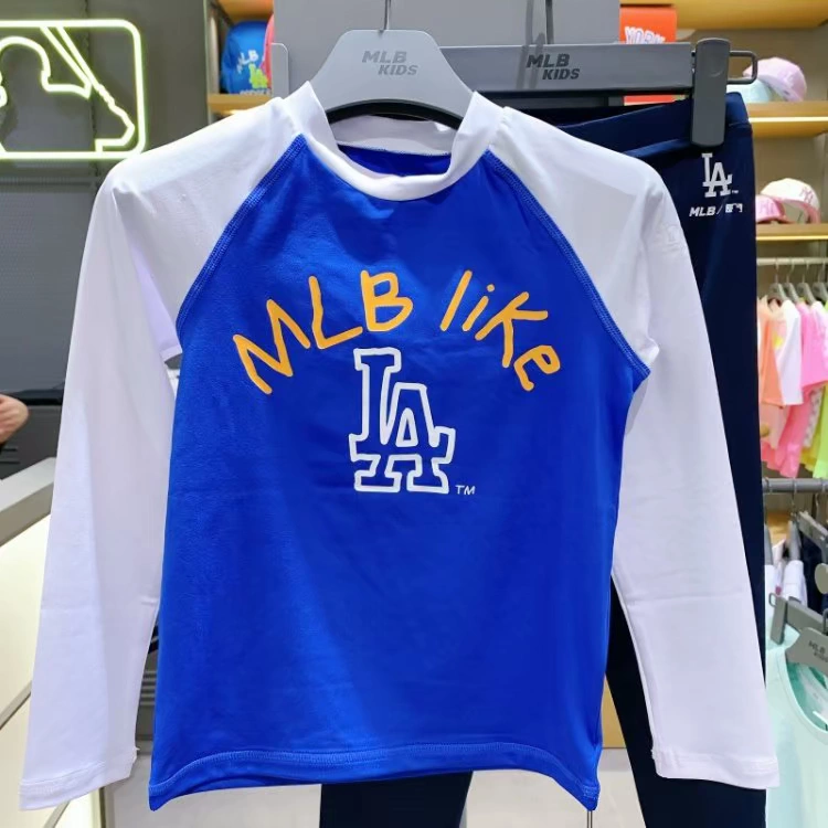 MLB thương hiệu thủy triều Hàn Quốc quầy thu mua mùa hè 2020 trẻ em mùa hè bảng chữ cái Hàn Quốc bộ đồ bơi mỏng 1031 - Đồ bơi trẻ em