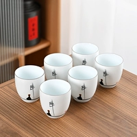Ручная линия битвы высокая чашка-дзен дзен 6 чашек