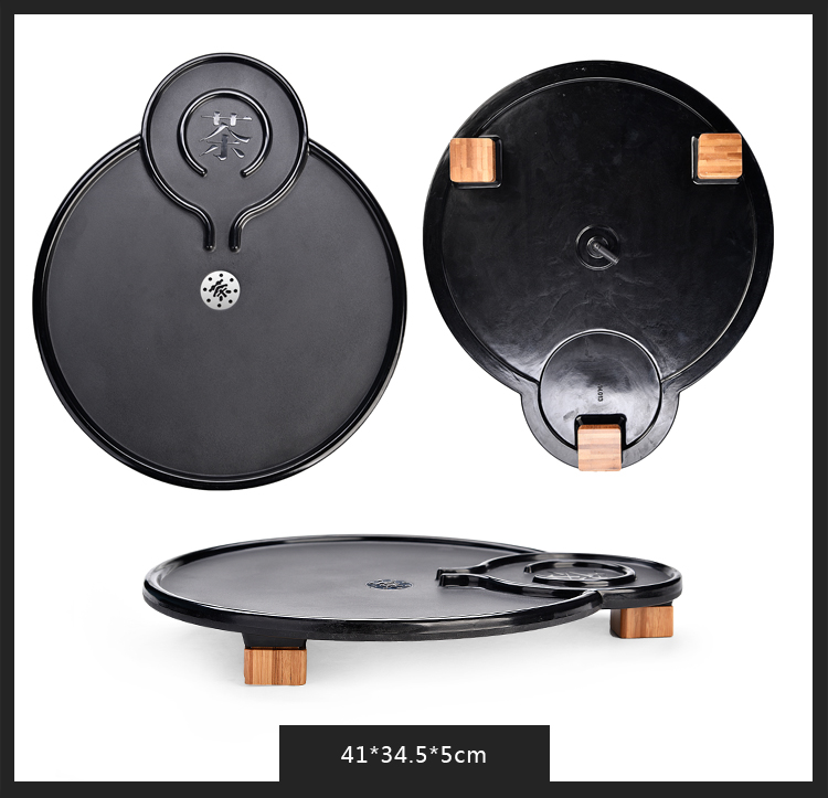 Hộ gia đình đơn giản Kung Fu bộ trà khay đặt mini lưu trữ nước melamine bong bóng khô nhỏ bàn trà nhỏ phong cách Nhật Bản khay trà tre - Trà sứ bình pha trà giữ nhiệt