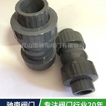 Xieyu SH UPVC double live check valve Plastic check valve PVC double by order ball check valve check valve