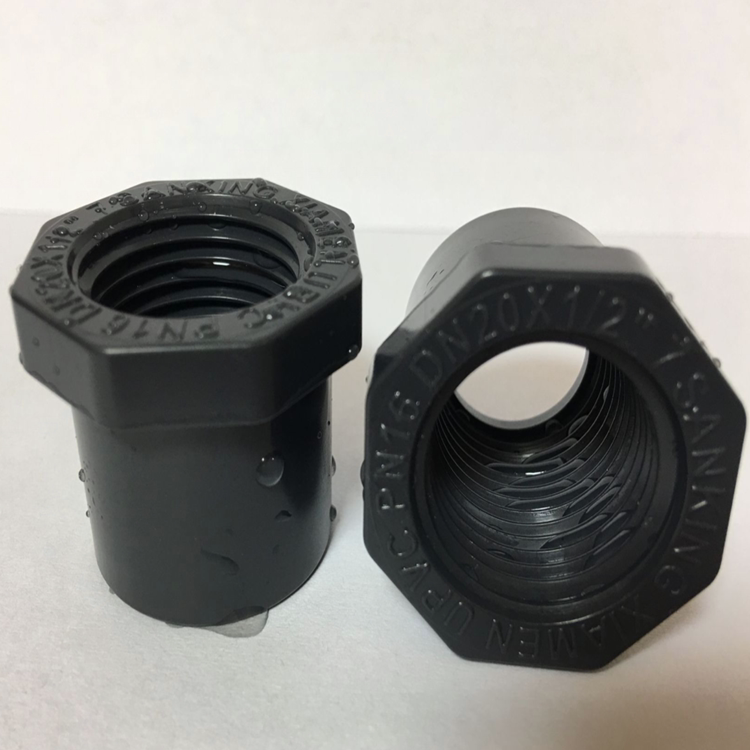 UPVC internal thread core GB DIN PVC internal thread Bushen U-PVC internal thread valve core instrument connector