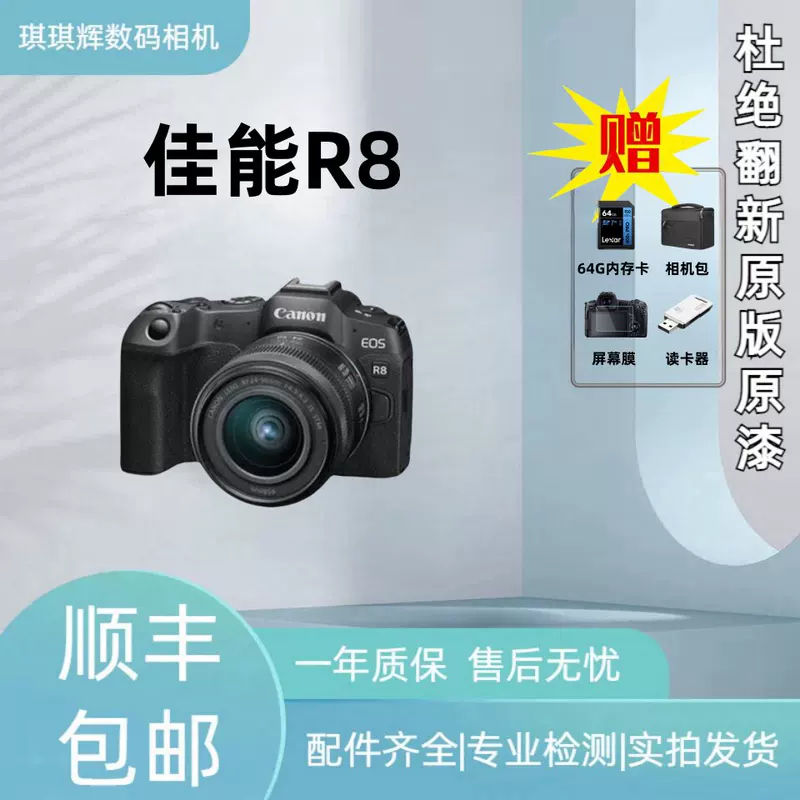 Canon/Canon R8 профессиональная экономичная фотография селфи белый 4K микроконечная камера