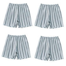 Elderly Underwear Mens Pure Cotton Four-corner Full Cotton Shorts Aged Flat Corner Pants Big Code Summer Striped Pants Head Dad