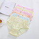 6 pieces of women's underwear pure cotton fat mm middle-aged and elderly solid-color briefs mid-high waist mother ladies cotton shorts pants