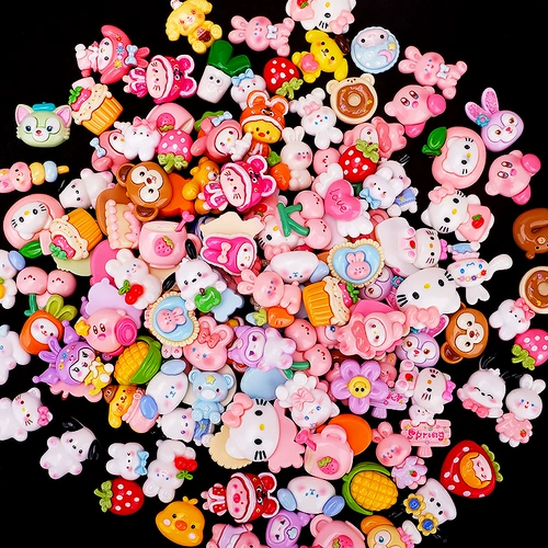 Мультяшная кукла, маленький кремовый трехмерный аксессуар, «сделай сам», популярно в интернете