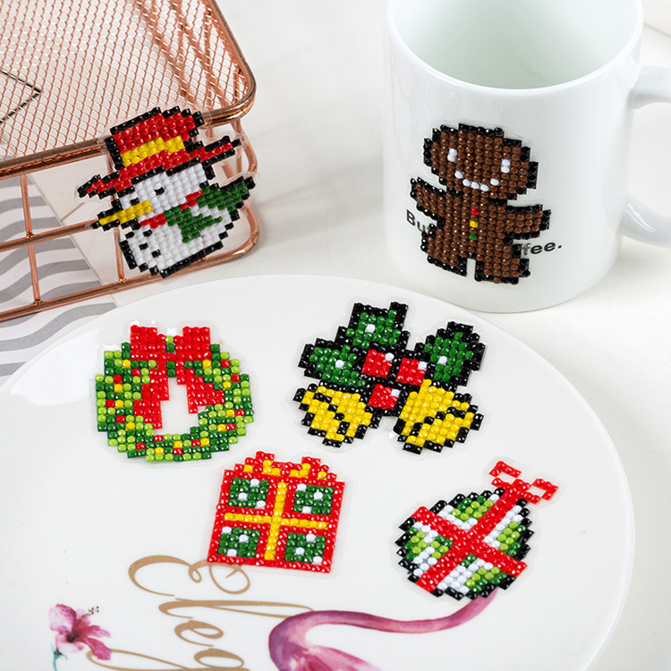 Trẻ em làm bằng tay kim cương dán phim hoạt hình miễn phí dán DIY sáng tạo dán handmade điểm khoan hộp quà tặng búp bê búp bê