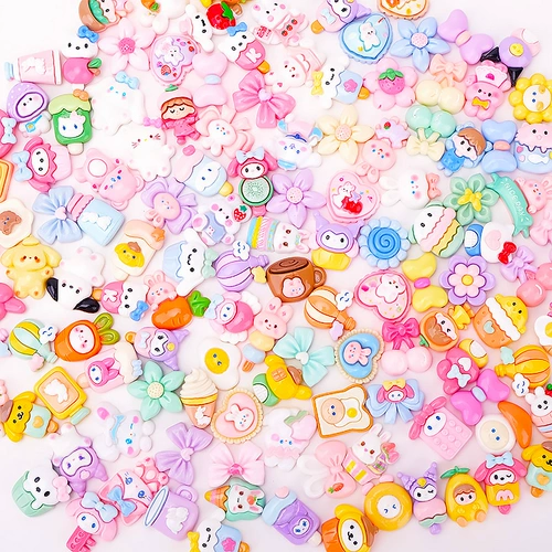 Мультяшная кукла, маленький кремовый трехмерный аксессуар, «сделай сам», популярно в интернете