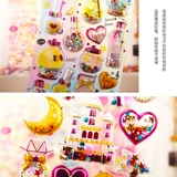 Детские наклейки, наклейка, трехмерная детская мультяшная качалка для принцессы, с драгоценным камнем, 3D