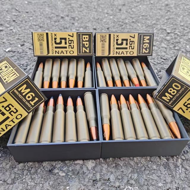 Delta Force 762 Bullet 51mm Physical Model Game Ip Peripheral 3D Printed Collectible Ornament Golden Bullet