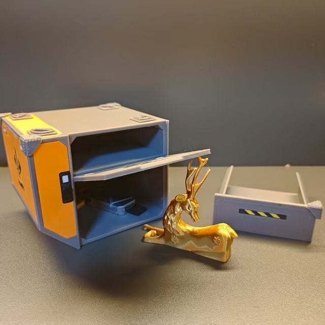 Monument Action Peripheral Flight Box Safe African Heart Big Red Monument Figure Model Movable Ornament