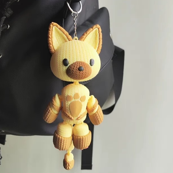 Monster Hunter World Iceborne Peripheral Elroar Model Rising Ice Dragon Pendant Keychain Figurine Model