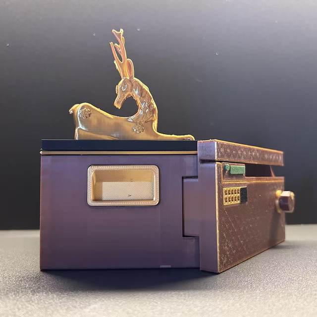 Delta Operation Game Peripheral Safe Lockable Password Box Golden Gazelle African Heart Big Red Model