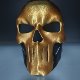 Delta Operation Game Merchandise Printed with Veyron Gold-Etched Rose Mask, Life-Size Replica Cosplay Prop Model