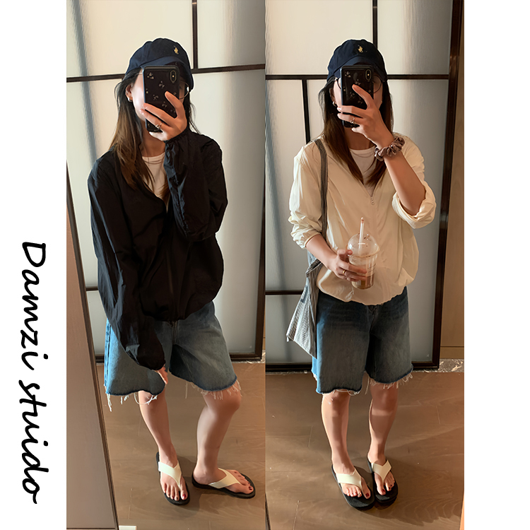 Da Maizi's Minimalist Heavy-Duty Sun Protection Jacket for Women Mz2326 Minimalist Sun Protection Da Maizi's Minimalist Heavy-Duty Sun Protection Jacket for Women Mz2326 Minimalist Sun Protection