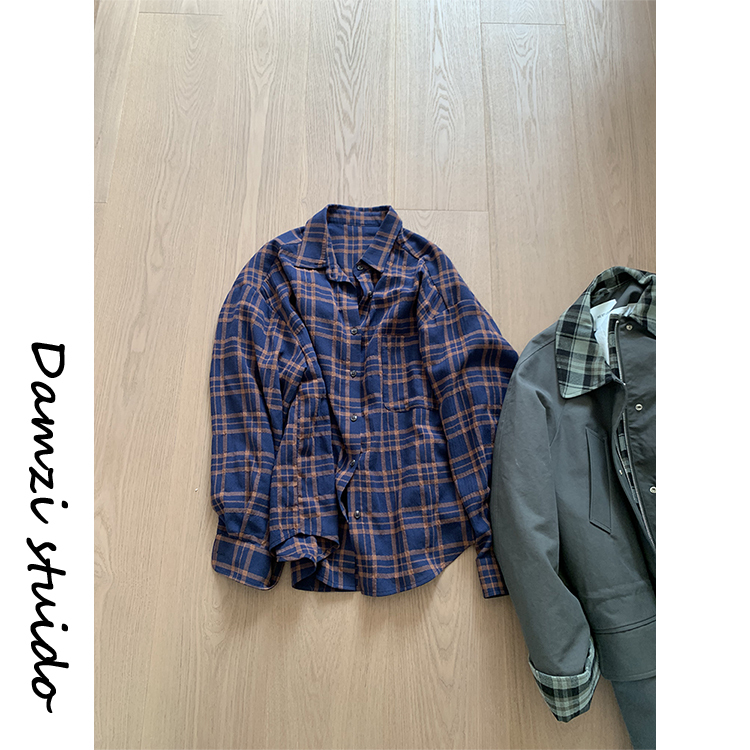 Da Maizi "Green Fairy Tales" Beautiful Autumn Plaid Shirt for Women Mz7439 Green Shirt Da Maizi "Green Fairy Tales" Beautiful Autumn Plaid Shirt for Women Mz7439 Green Shirt