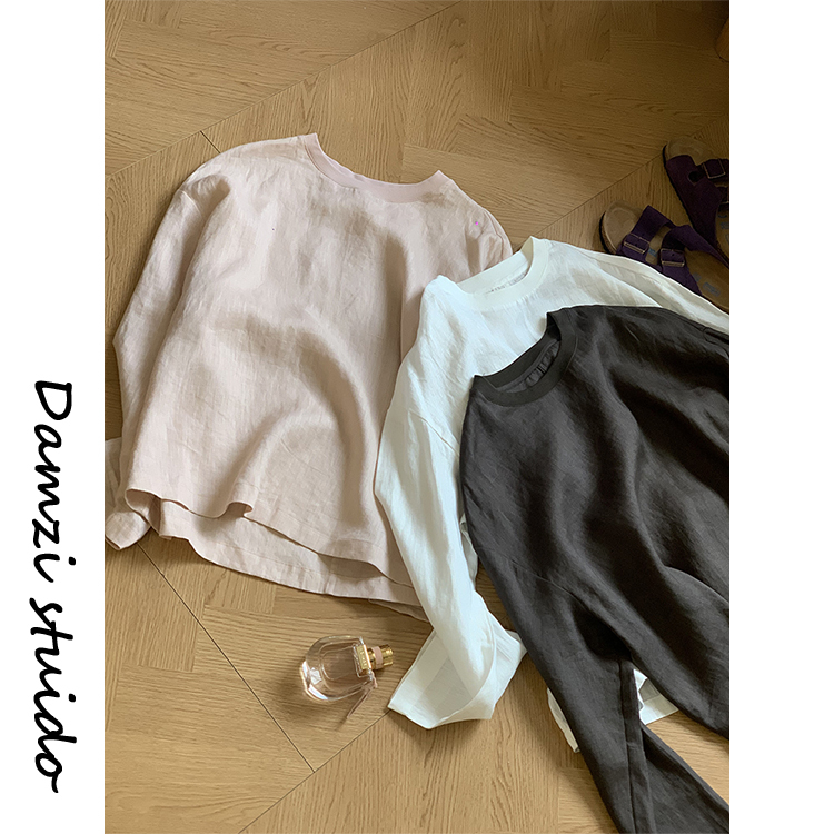 Da Maizi Paper Man Linen Minimalist Summer Edition Sunscreen Long Sleeve Shirt for Women Mz86215 Paper Man Linen Da Maizi Paper Man Linen Minimalist Summer Edition Sunscreen Long Sleeve Shirt for Women Mz86215 Paper Man Linen