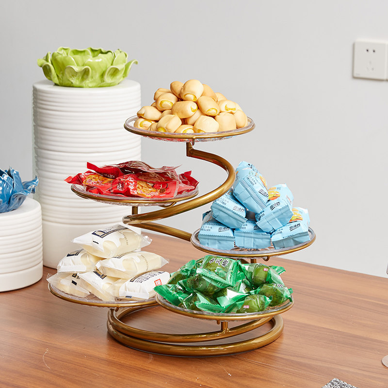 ins Nordic style fruit tray living room tea table creative modern home iron art water fruit basket containing basket snacks