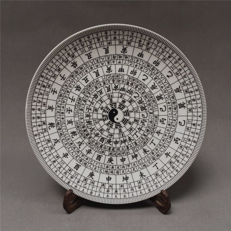 Qing - long gossip - picture porcelain disk antique collection of feng shui old porcelain is antique classical art