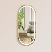 Limited net red barber mirror mirror hairdresser special wall single-sided hairdresser mirror LED lighting