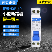 Chint Small Household Circuit Breaker NXB-40 Single Bipolar Air Switch 1p N Double In Double Out Open Open