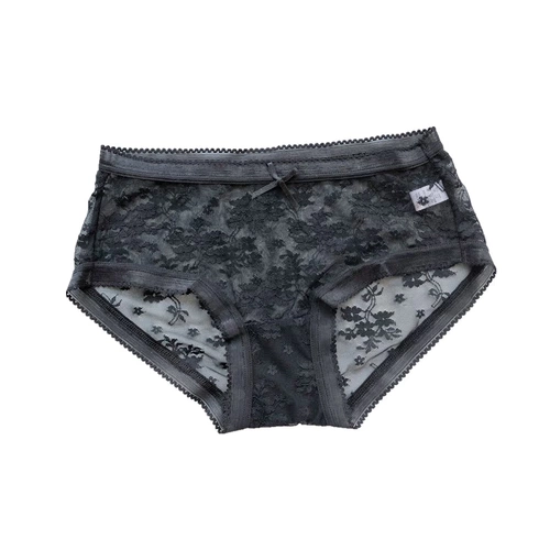 Нижнее белье, хлопковые кружевные штаны, японская сексуальная поясная сумка, трусы, средняя посадка, с акцентом на бедрах